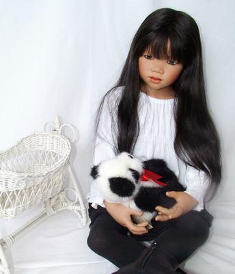 Mera with a black wig