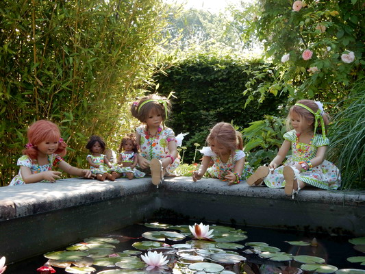 Sanrike, Milina, Anne Moni, Tivi und Kleine